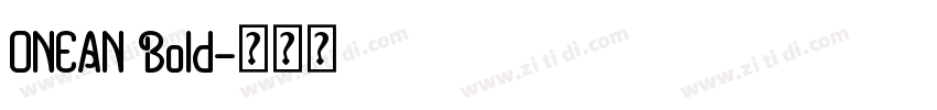 ONEAN Bold字体转换